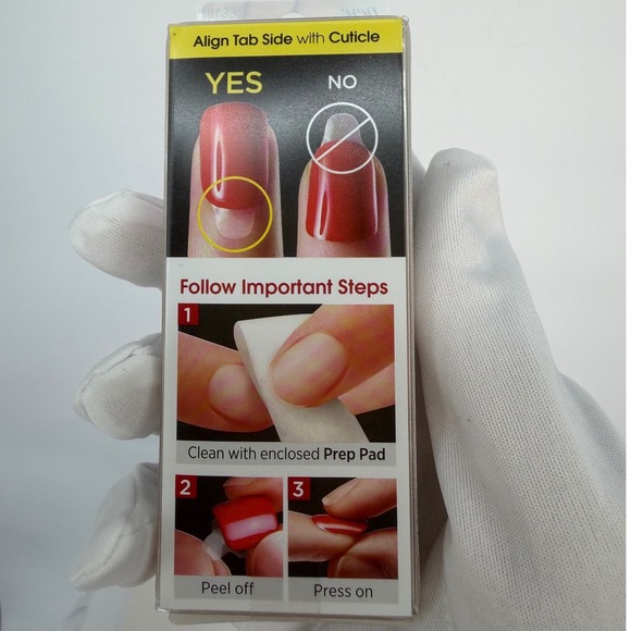 Kiss New imPRESS Press On Manicure Nails Gray White 30 Nails 6 Accents  93-52 - Picture 6 of 12